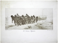 Бурлаки Фототипия с картины И Е Репина Санкт-Петербург, 1903 год артикул 5083b.