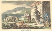 Doctor Syntax Meditating on the Tomb Stones Гравюра (первая половина XIX века), Англия артикул 5169b.