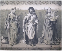 Agnes - Bartholomaus - Cecilia Литография (первая половина XIX века), Германия артикул 5175b.