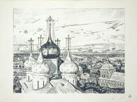 Кресты и ласточки Литография (первая половина XX века), Россия артикул 5215b.