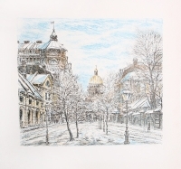 Исаакиевский собор Литография (начало XX века), Россия артикул 5227b.
